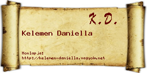 Kelemen Daniella névjegykártya